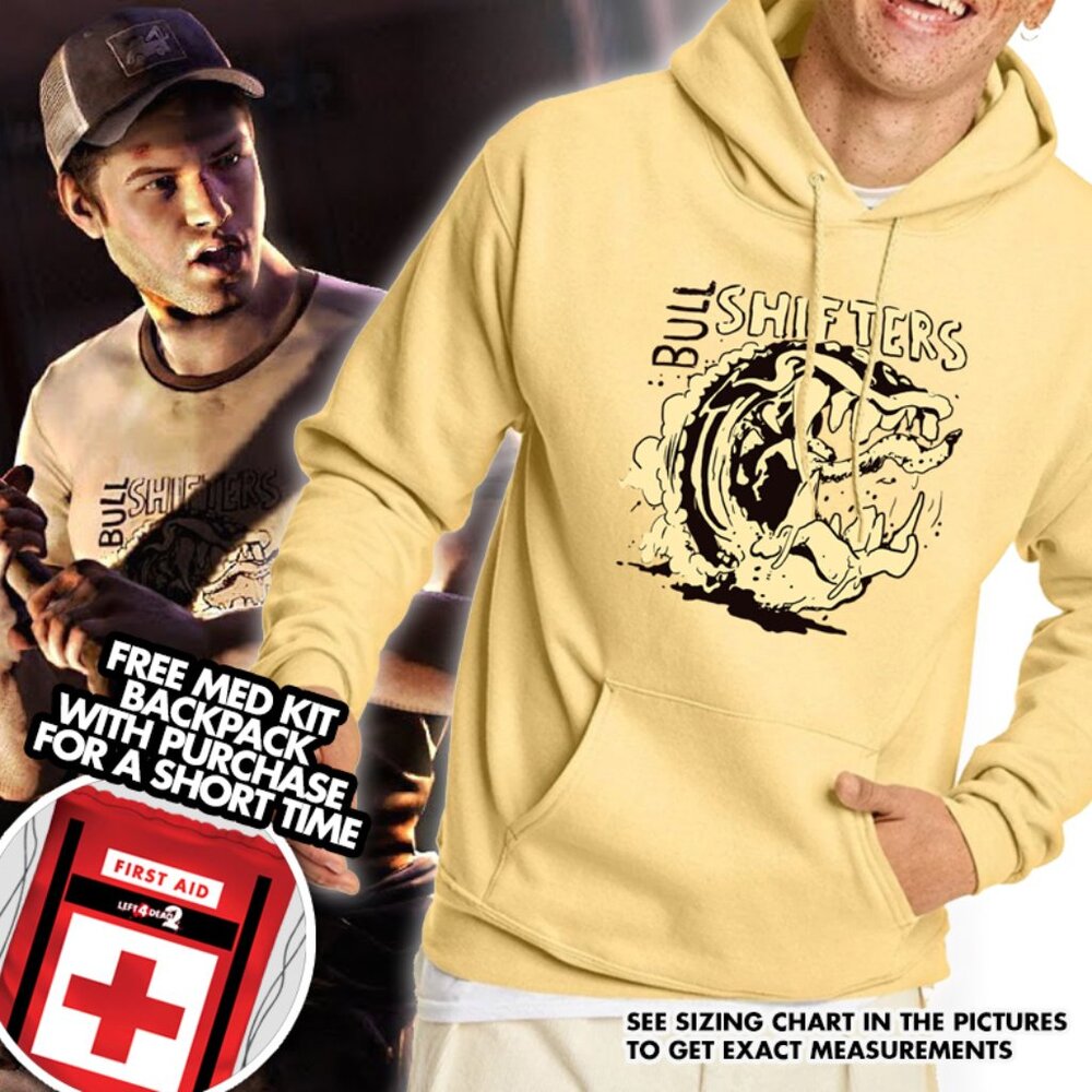 Bullshifters left 4 Dead 2 Ellis hoodie 4 Colors - NEW Unisex and very unique